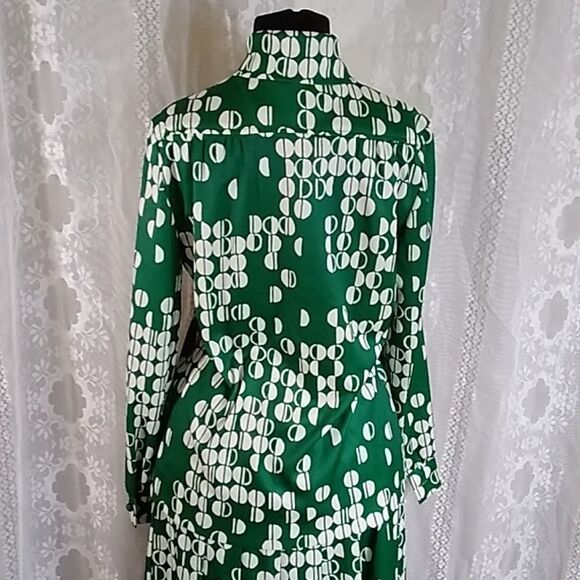 Vintage 2PS Suit Etchings By Butte Polka Women's Dress Size Approximately L M - Picture 8 of 16